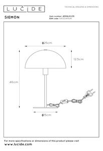 Lucide 45596/01/35 - Lampă de masă SIEMON, 1xE14/25W/230V, albastră