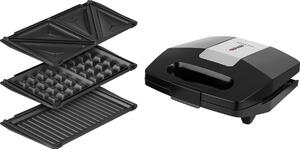 ASTOREO Toaster SENCOR 3in1 - neagra - Mărimea 3 placi inlocuibile