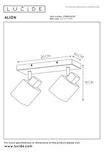 Lucide ALION 17999/02/30 - Lampă spot 2xE14/25W/230V