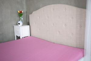 ASTOREO Cearșaf Jersey - roz - Mărimea 180x200x30 cm