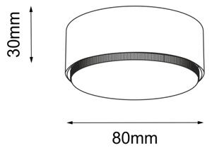 Brosline 1261 - Spot DROP 1xGX53/9W/230V, alb