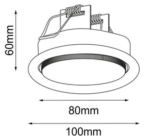 Brosline 3029 - Plafonieră încastrată DROP 1xGX53/9W/230V albă