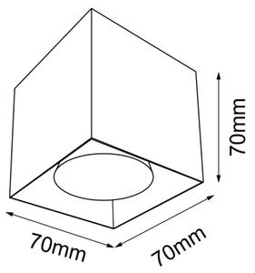 Brosline 1074 - Lampă spot CAGE 1xGU10/10W/230V, neagră