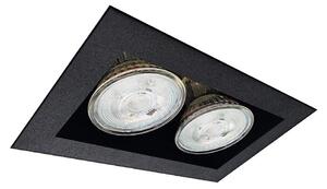 Brosline 3034 - Spot încastrat CAGE 2xGU10/10W/230V negru