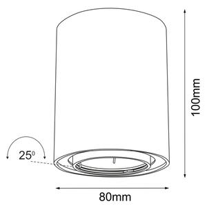 Brosline POINT 1259 - Spot 1xGU10/10W/230V, alb