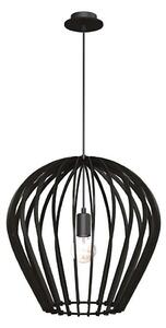 Amplex 5019 - Pendul BALA pe cablu, 1xE27/20W/230V, negru