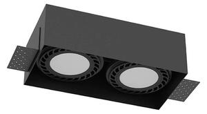 Brosline 3270 - Spot încastrat CAGE 2xGU10/18W/230V, negru