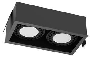 Brosline 3274 - Corp de iluminat încastrat CAGE 2x GU10/18W/230V, negru