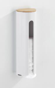 ASTOREO Suport pentru dischetele cosmetice - alb - Mărimea 6,5 x 25 x 8 cm