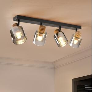 Brilagi - Plafonieră HYGGE cu 4 spoturi, 4xE14/15W/230V, negru/fumuriu