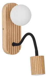 Brilagi - Lampă de perete MODERN WOOD, 1xG9/5W/230V + 1xGU10/8W, lemn