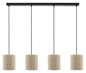 Brilagi - Lustră suspendată pe cablu NORDIC WAVE 4xE27/15W/230V in/negru