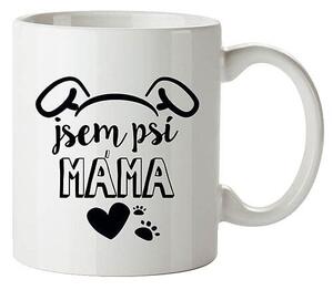 Cană din ceramică Bohemia Gifts - Sunt mama unui câine, 350 ml