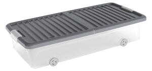 Cutie de depozitare sub pat din plastic cu capac 74x37x16,5 cm W box underbed L – KIS