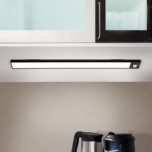 ORION Norman LED lumină sub dulap, negru, baterie reîncărcabilă, senzor, USB, Negru, Camera de zi / sufragerie, Metal