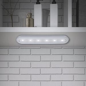 Briloner Row lampă buton LED, cu baterie, 6,500K, 30 cm, Gri, Bucătărie, Plastic, Modern
