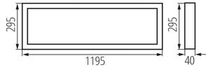 Kanlux 39232 - Panou aplicat LED BLINGO AIO, 40 W, 230 V, 120 x 30 cm, CRI 90
