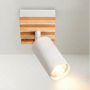 Brilagi - Spot SELE WOOD, 1x GU10, 30W, 230V, alb/lemn