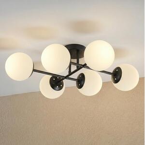 Brilagi - Lampă de tavan aplicată MALONY 6xE14/20W/230V, negru