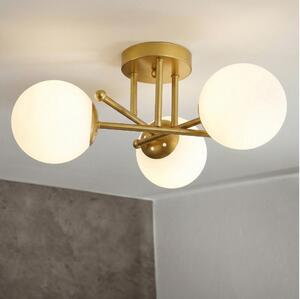 Brilagi - Lustră aplicată MALIVA 3xE14/15W/230V auriu/alb