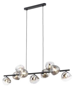 Brilagi - Lustru pe cablu VULCANO 9xG9/8W/230V negru/negru fumuriu