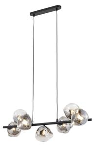 Brilagi - Lustru suspendat pe cablu VULCANO 7xG9/8W/230V negru/negru fumuriu