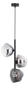 Brilagi - Lustra suspendată pe cablu VULCANO 3xG9/8W/230V negru/negru fumuriu