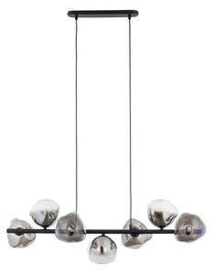 Brilagi - Lustru suspendat pe cablu VULCANO 7xG9/8W/230V negru/negru fumuriu