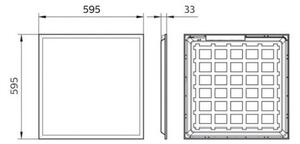 Philips Pila - panou LED încastrat pentru tavan LED/40W/230V 60x60 cm UGR<22