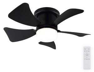 ZEVENTI - Ventilator de tavan LED reglabil MUNDAKA LED/10W/230V negru + DO