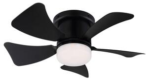 ZEVENTI - Ventilator de tavan LED reglabil MUNDAKA LED/10W/230V negru + DO