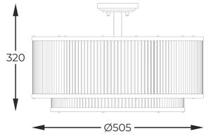 Brilagi - Lustră aplicată RAMOS 6xE14/60W/230V neagră