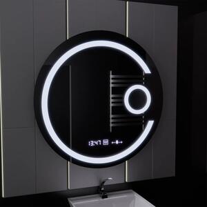 Oglinda LED cu Senzor Sistem Dezaburire Ceas si Lupa 70X70cm