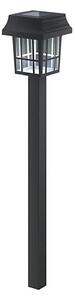Aigostar - Lampă solară LED, 2 V, 6500 K, IP44, 40 mAh, neagră