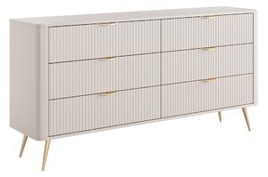 Comodă Versoe 102Beige, Cu sertare, 82x164x38cm