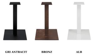 PICIOR MASA METALIC PATRAT -HORECA- - ALB - H 72 CM