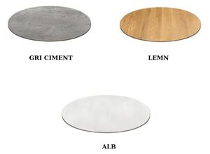 BLAT MASA MELAMINAT ROTUND -HORECA- - GRI CIMENT - DIAMETRU 60 CM