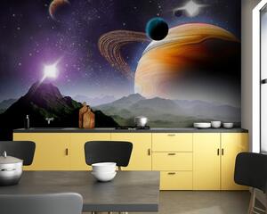 Fototapet Planete și stele în spațiu, Fototapet spațiu cosmic, Fototapet populare, u57430 - Tapeko.ro