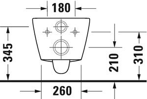 Duravit D-Neo vas wc agăţat fără margine alb 2577090000