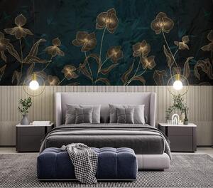 Fototapet Eleganță în designul floral, Fototapet flori, Fototapet populare, u72109 - Tapeko.ro