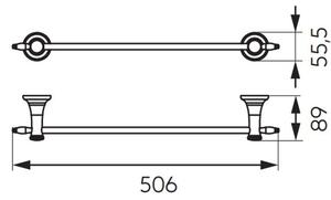 FDesign Lacrima bară bronz antic FD6-LRA-03-66