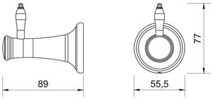 FDesign Lacrima cuier bronz antic FD6-LRA-07-66