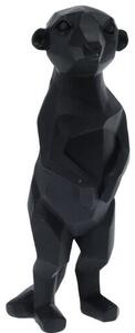Decorațiune geometrică Suricata, 27 cm, negru