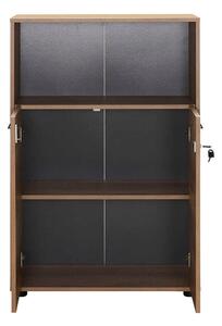 Biblioteca Adore New York, 2 usi cu cheie, 3 rafturi, 72 x 110 x 34 cm
