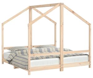 Cadru de pat pentru copii, 2x(80x160) cm, lemn masiv de pin