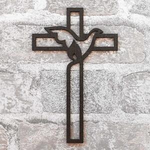 DUBLEZ | Cruce creștină din lemn pentru perete