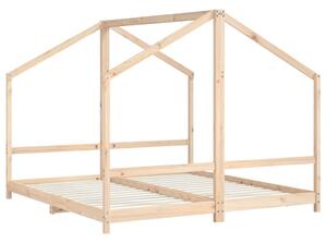 Cadru pat pentru copii, 2x(90x190) cm, lemn masiv de pin