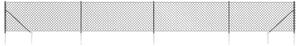 Gard plasă de sârmă cu țăruși de fixare, antracit 1x10 m