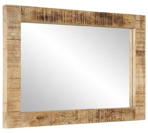 Oglindă, 70x50 cm, lemn masiv de mango și sticlă