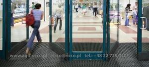 Covor Antiderapant Pentru Intrare, Domino, Negru Negru, Dreptunghi, 40 x 60